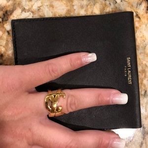 saint laurent monogram ring